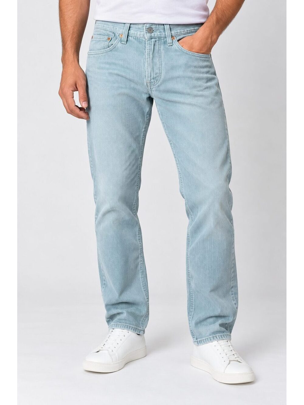Levi's 514 Men's Straight Corduroy Pants Light Blue 34x32 NWT